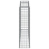 Arched Gabion Baskets 5 pcs 300x50x180/200 cm Galvanised Iron