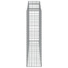 Arched Gabion Baskets 6 pcs 300x50x180/200 cm Galvanised Iron