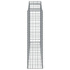 Arched Gabion Baskets 7 pcs 300x50x180/200 cm Galvanised Iron