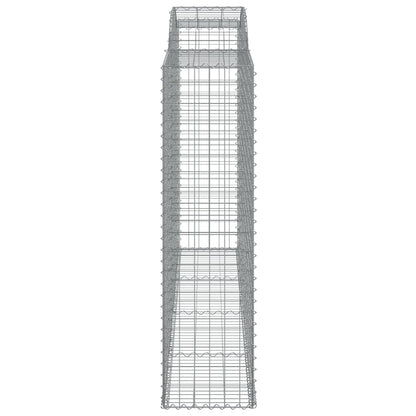 Arched Gabion Baskets 8 pcs 300x50x180/200 cm Galvanised Iron