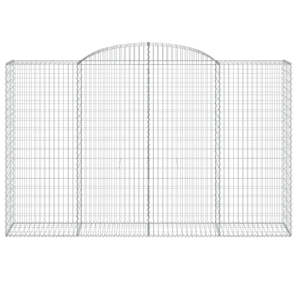 Arched Gabion Baskets 12 pcs 300x50x180/200 cm Galvanised Iron