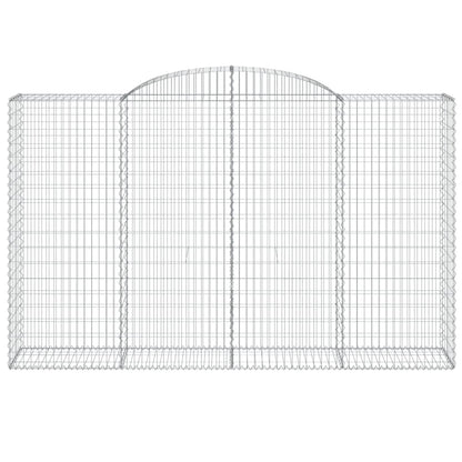 Arched Gabion Baskets 12 pcs 300x50x180/200 cm Galvanised Iron