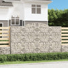 Arched Gabion Baskets 13 pcs 300x50x180/200 cm Galvanised Iron