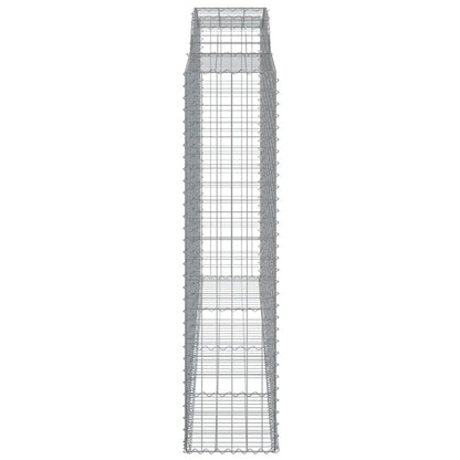 Arched Gabion Baskets 5 pcs 300x50x200/220 cm Galvanised Iron