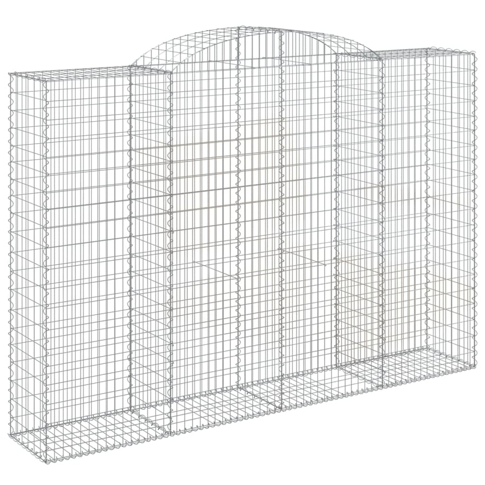 Arched Gabion Baskets 6 pcs 300x50x200/220 cm Galvanised Iron