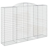 Arched Gabion Baskets 6 pcs 300x50x200/220 cm Galvanised Iron