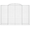 Arched Gabion Baskets 6 pcs 300x50x200/220 cm Galvanised Iron
