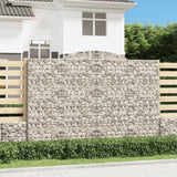 Arched Gabion Baskets 6 pcs 300x50x200/220 cm Galvanised Iron