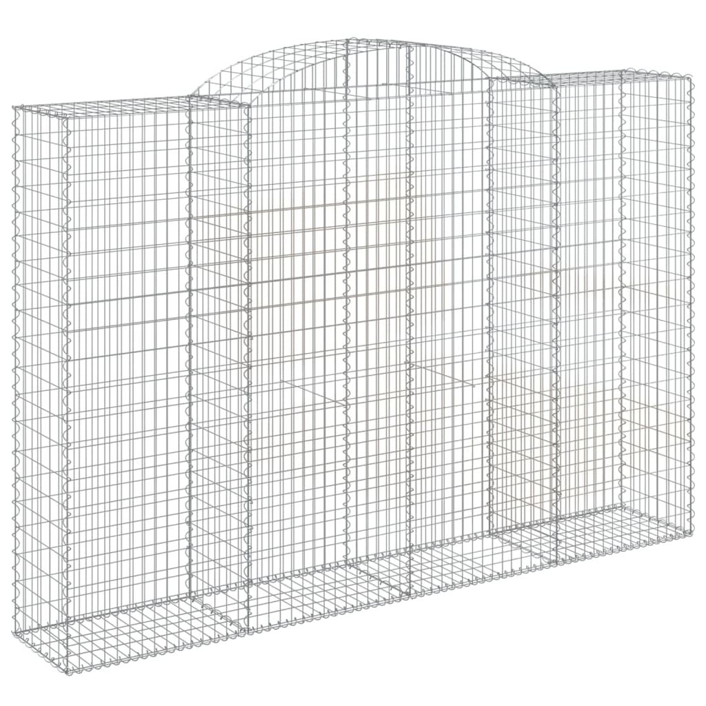Arched Gabion Baskets 8 pcs 300x50x200/220 cm Galvanised Iron