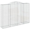Arched Gabion Baskets 9 pcs 300x50x200/220 cm Galvanised Iron