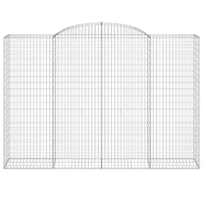 Arched Gabion Baskets 10 pcs 300x50x200/220 cm Galvanised Iron