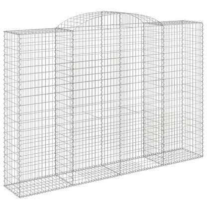 Arched Gabion Baskets 12 pcs 300x50x200/220 cm Galvanised Iron