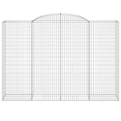 Arched Gabion Baskets 12 pcs 300x50x200/220 cm Galvanised Iron