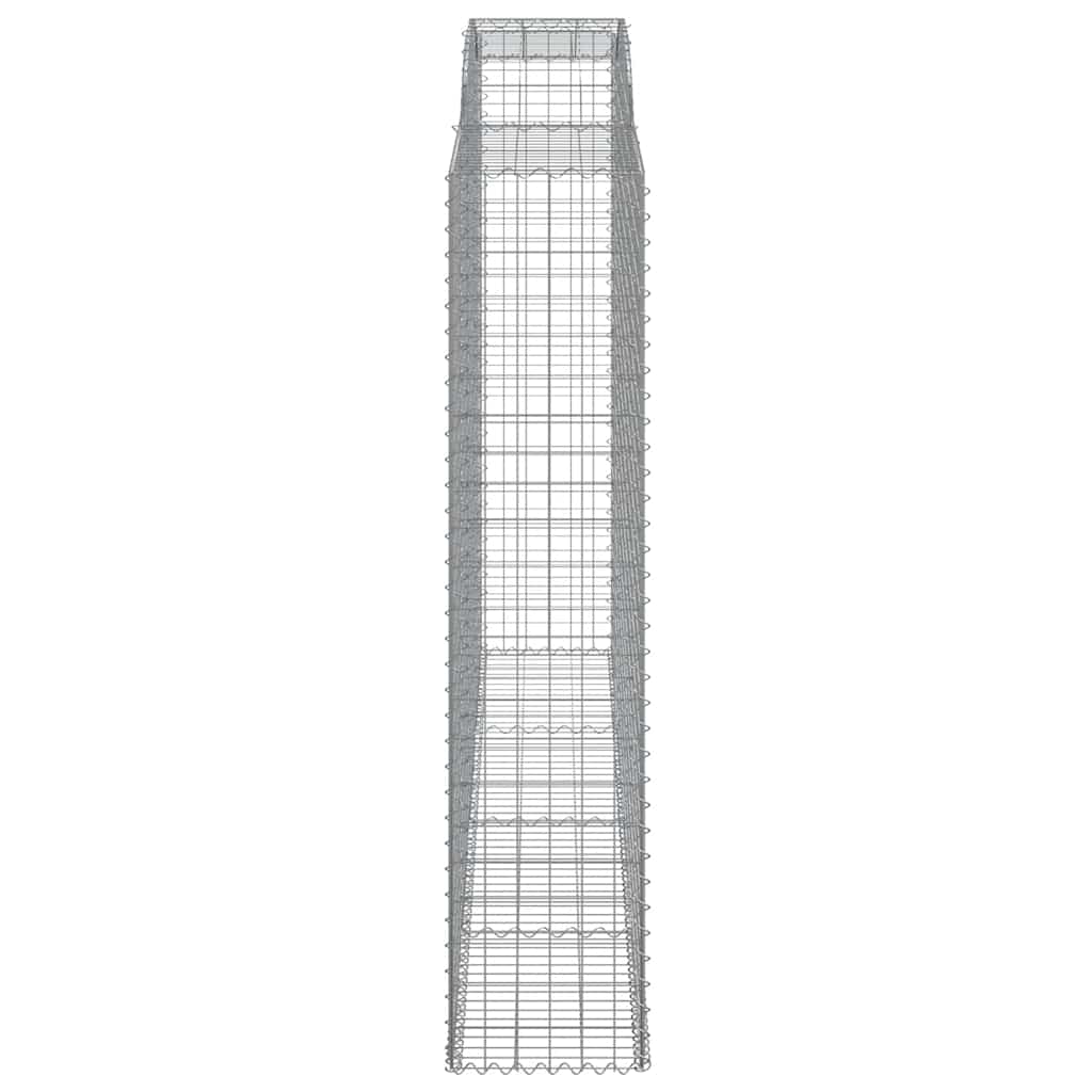 Arched Gabion Baskets 4 pcs 300x50x220/240 cm Galvanised Iron