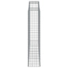 Arched Gabion Baskets 6 pcs 300x50x220/240 cm Galvanised Iron