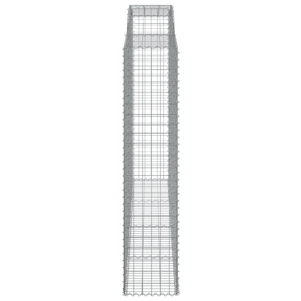 Arched Gabion Baskets 7 pcs 300x50x220/240 cm Galvanised Iron
