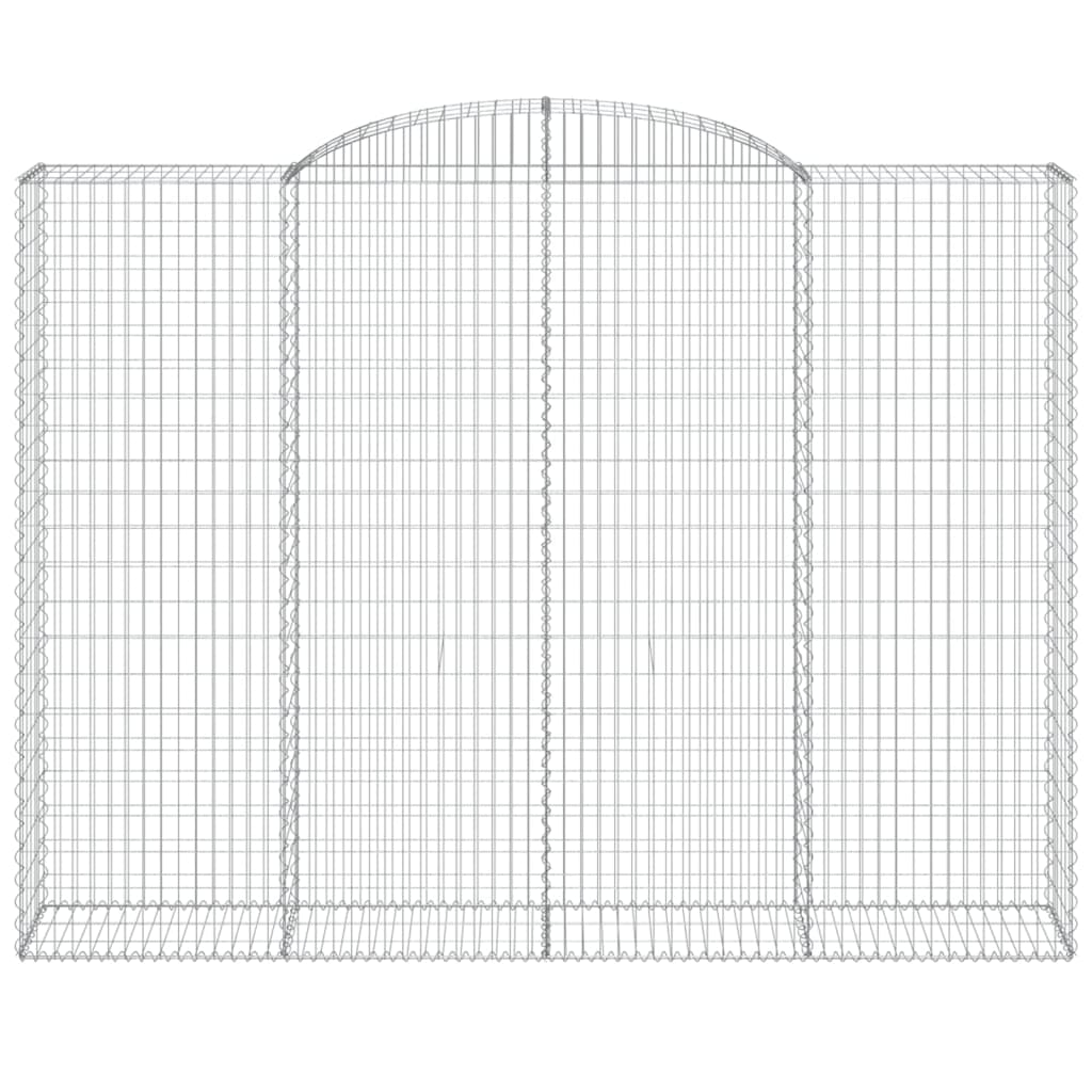 Arched Gabion Baskets 10 pcs 300x50x220/240 cm Galvanised Iron