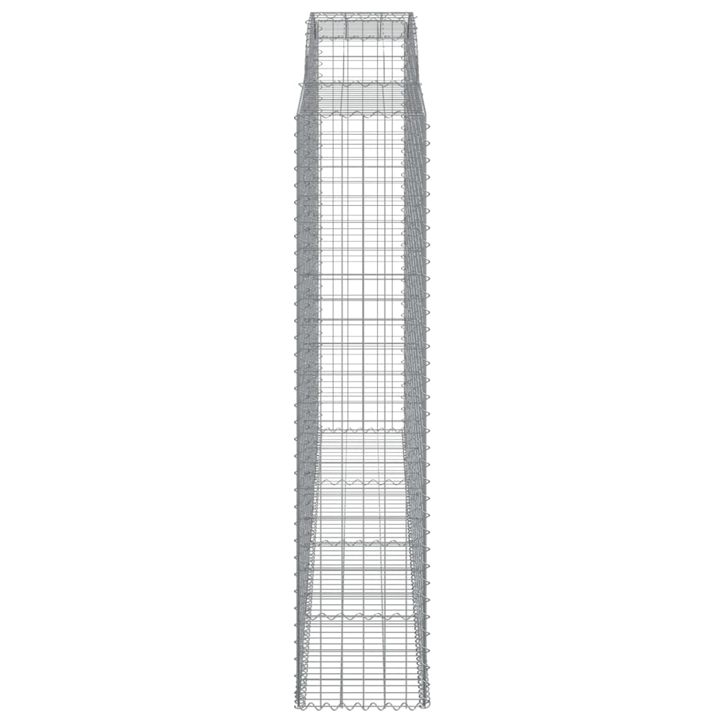 Arched Gabion Baskets 10 pcs 300x50x220/240 cm Galvanised Iron