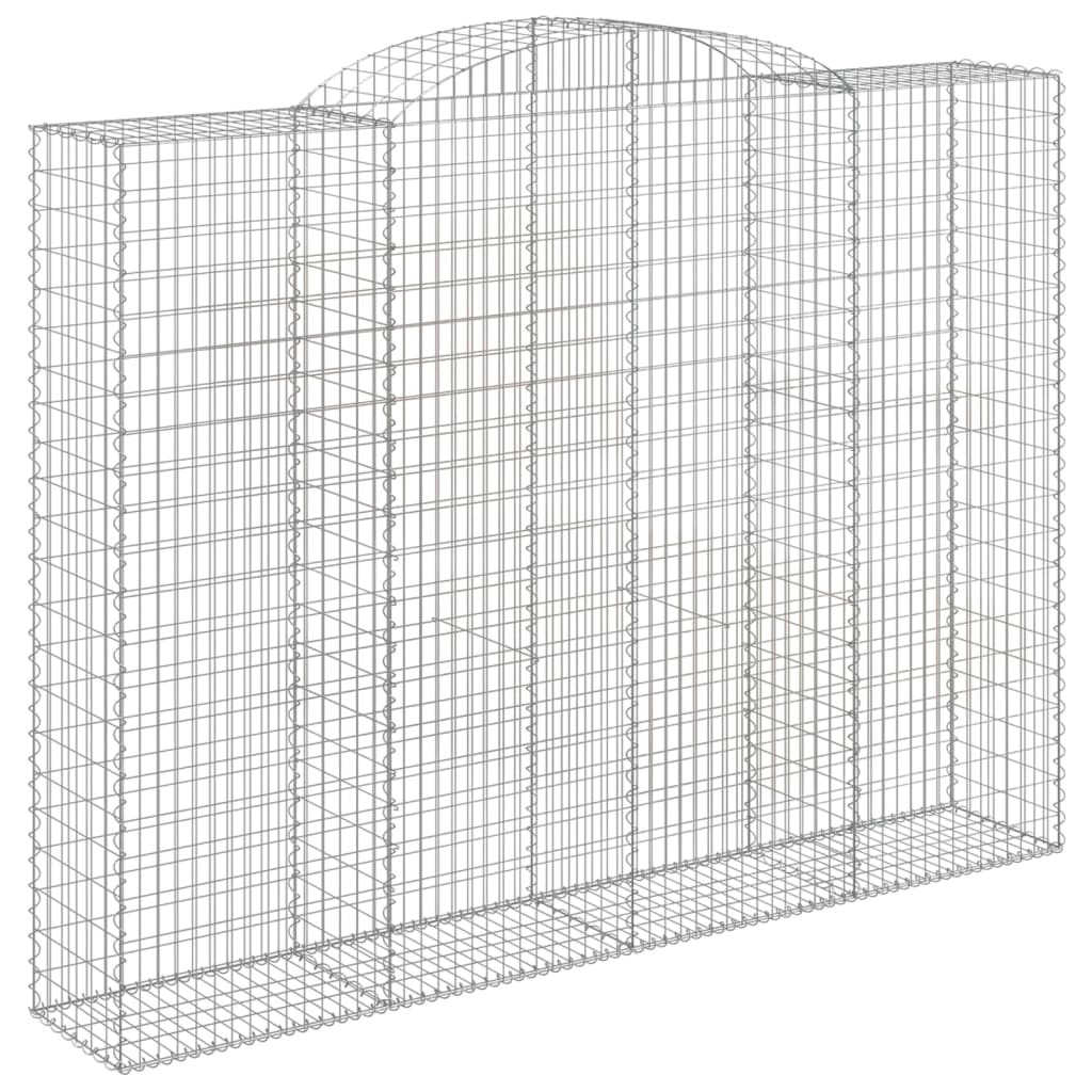 Arched Gabion Baskets 11 pcs 300x50x220/240 cm Galvanised Iron