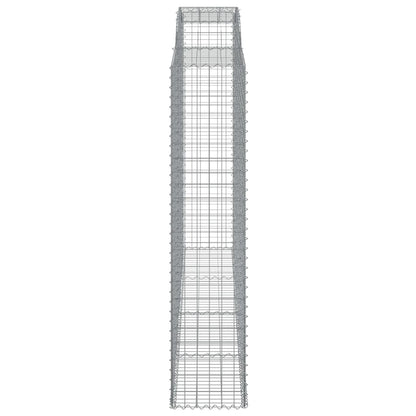 Arched Gabion Baskets 12 pcs 300x50x220/240 cm Galvanised Iron