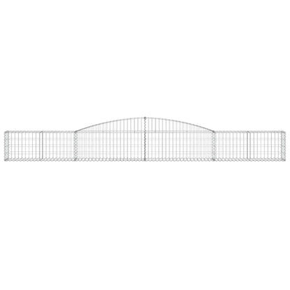 Arched Gabion Baskets 2 pcs 400x30x40/60 cm Galvanised Iron