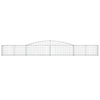 Arched Gabion Baskets 3 pcs 400x30x40/60 cm Galvanised Iron