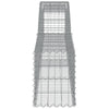 Arched Gabion Baskets 3 pcs 400x30x40/60 cm Galvanised Iron