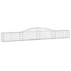 Arched Gabion Baskets 9 pcs 400x30x40/60 cm Galvanised Iron