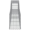 Arched Gabion Baskets 9 pcs 400x30x40/60 cm Galvanised Iron