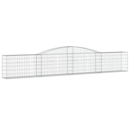 Arched Gabion Baskets 5 pcs 400x30x60/80 cm Galvanised Iron