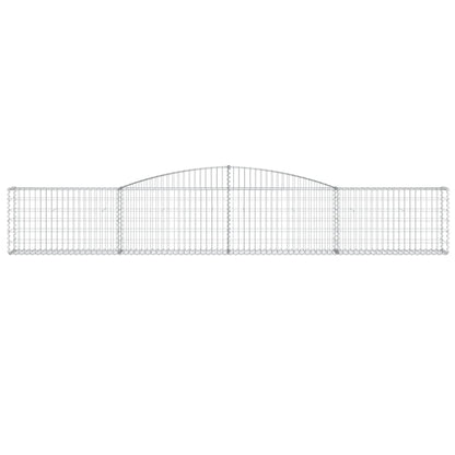 Arched Gabion Baskets 6 pcs 400x30x60/80 cm Galvanised Iron