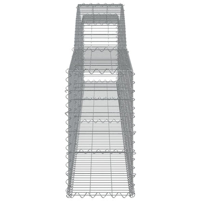 Arched Gabion Baskets 6 pcs 400x30x60/80 cm Galvanised Iron