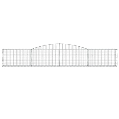 Arched Gabion Baskets 15 pcs 400x30x60/80 cm Galvanised Iron