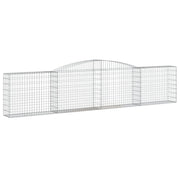 Arched Gabion Baskets 2 pcs 400x30x80/100 cm Galvanised Iron