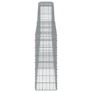 Arched Gabion Baskets 2 pcs 400x30x80/100 cm Galvanised Iron