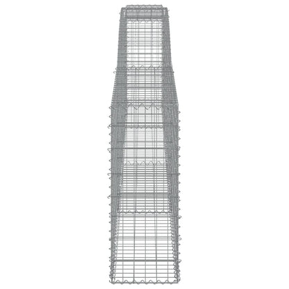 Arched Gabion Baskets 25 pcs 400x30x80/100 cm Galvanised Iron