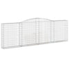 Arched Gabion Baskets 8 pcs 400x30x120/140 cm Galvanised Iron