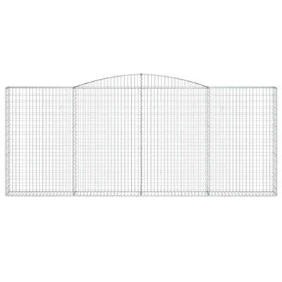 Arched Gabion Baskets 2 pcs 400x30x160/180 cm Galvanised Iron