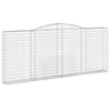 Arched Gabion Baskets 3 pcs 400x30x160/180 cm Galvanised Iron
