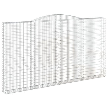 Arched Gabion Baskets 5 pcs 400x30x220/240 cm Galvanised Iron