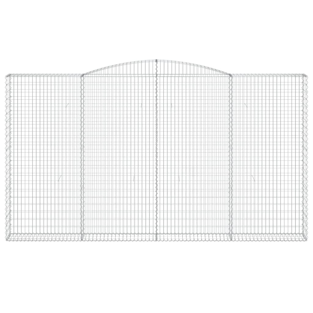 Arched Gabion Baskets 5 pcs 400x30x220/240 cm Galvanised Iron