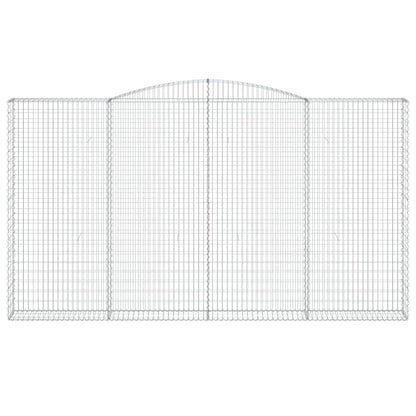 Arched Gabion Baskets 6 pcs 400x30x220/240 cm Galvanised Iron