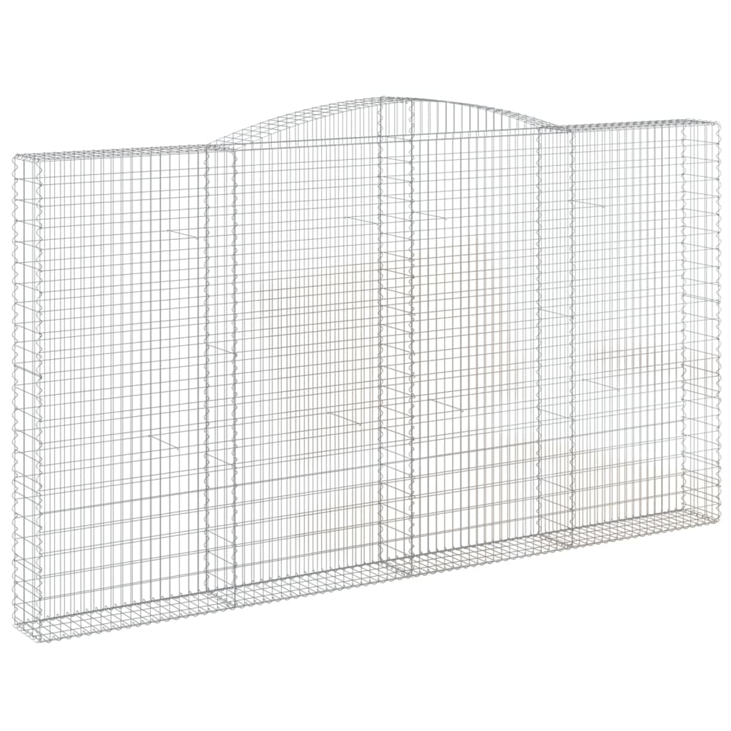 Arched Gabion Baskets 10 pcs 400x30x220/240 cm Galvanised Iron