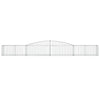 Arched Gabion Baskets 2 pcs 400x50x40/60 cm Galvanised Iron
