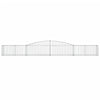 Arched Gabion Baskets 3 pcs 400x50x40/60 cm Galvanised Iron