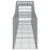 Arched Gabion Baskets 8 pcs 400x50x60/80 cm Galvanised Iron