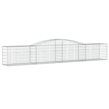 Arched Gabion Baskets 9 pcs 400x50x60/80 cm Galvanised Iron