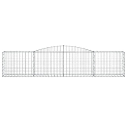 Arched Gabion Baskets 8 pcs 400x50x80/100 cm Galvanised Iron
