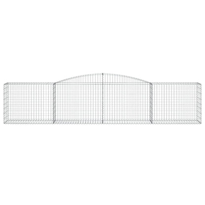 Arched Gabion Baskets 25 pcs 400x50x80/100 cm Galvanised Iron