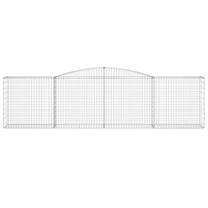 Arched Gabion Baskets 3 pcs 400x50x100/120 cm Galvanised Iron
